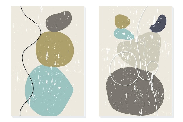 Playful Organic Shapes in Earthy Tones and Textures | Jiffy Designs