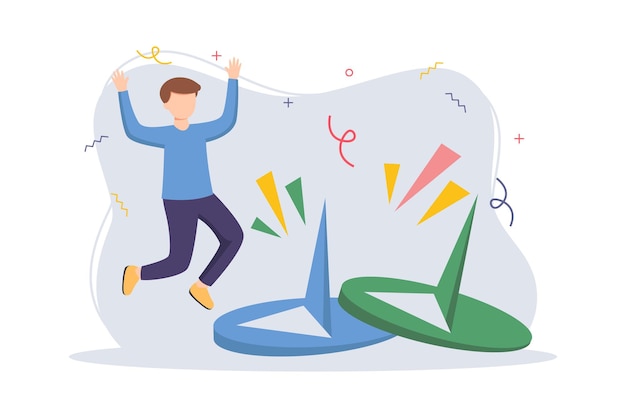 Joyful Celebration with Vibrant Shapes and Figures | Jiffy Designs