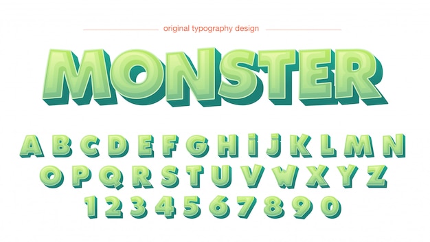 Vibrant Monster-Themed Typography Design | Jiffy Designs