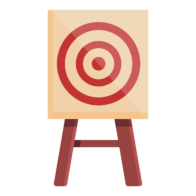 Vibrant Bullseye Target on Wooden Easel | Jiffy Designs