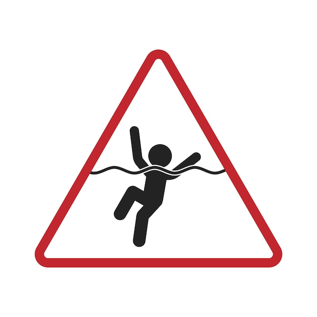 Caution: Falling Pedestrian Ahead on Road Sign | Jiffy Designs