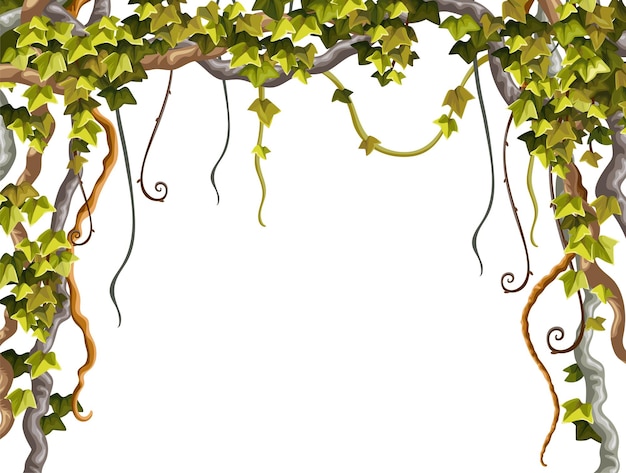 Vibrant Ivy Vines Cascading Down a Rustic Frame | Jiffy Designs