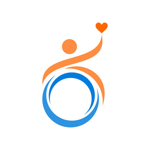 Disability Flat Style Vector Logo | Jiffy Designs