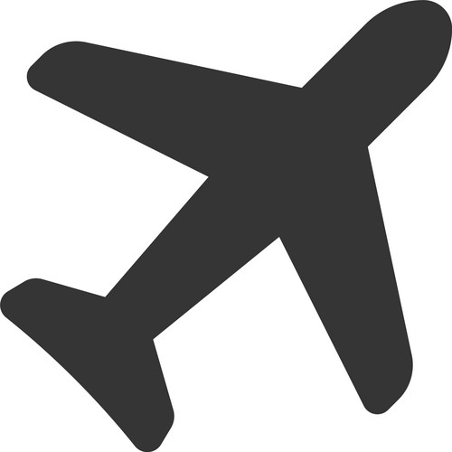 Plane Vector Icon In Modern Flat Style Isolated. Symbol Plane For Web ...