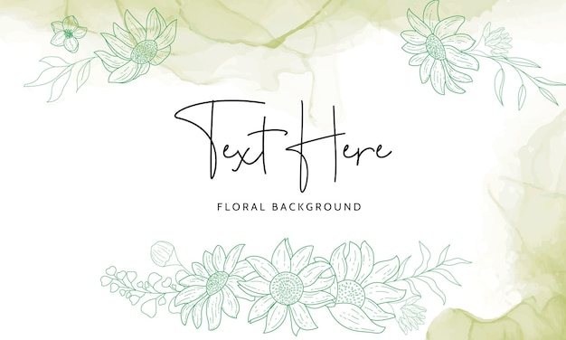 Delicate Floral Background with Handwritten Text | Jiffy Designs