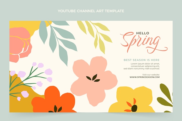 Vibrant Spring Floral Design with Greeting Typography | Jiffy Designs