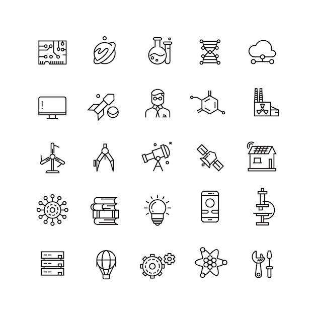 Diverse Collection of Versatile Vector Icons for Multifaceted ...