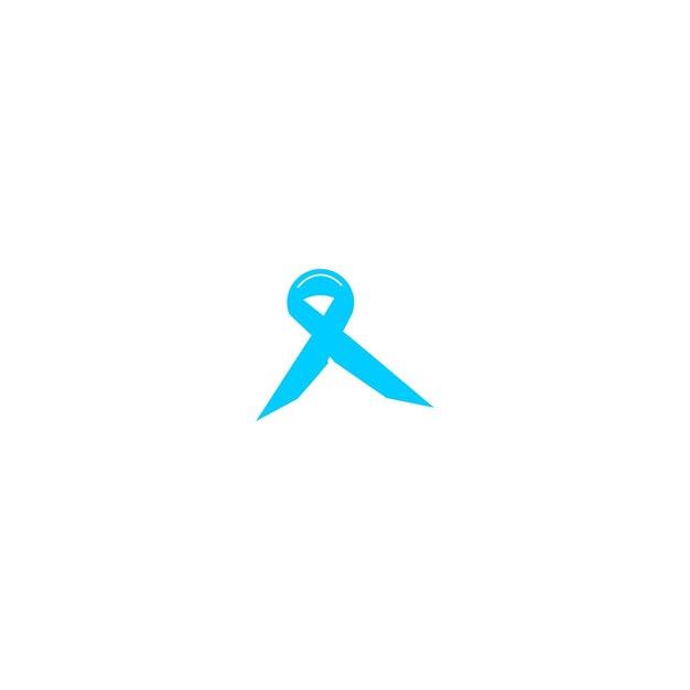 Vibrant Blue Ribbon Symbol of Awareness and Support | Jiffy Designs
