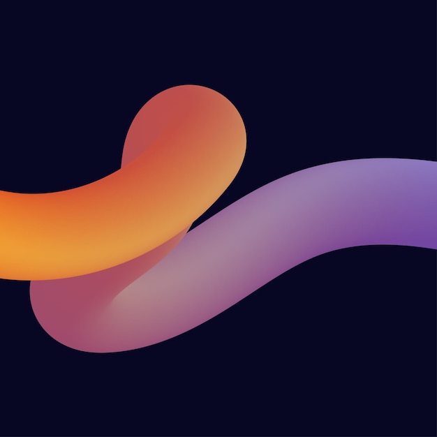 Vibrant Fluid Shapes in Gradient Sunset Hues | Jiffy Designs