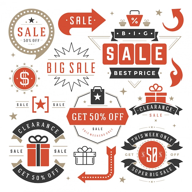 Vibrant Collection of Sale and Discount Badges and Banners | Jiffy Designs
