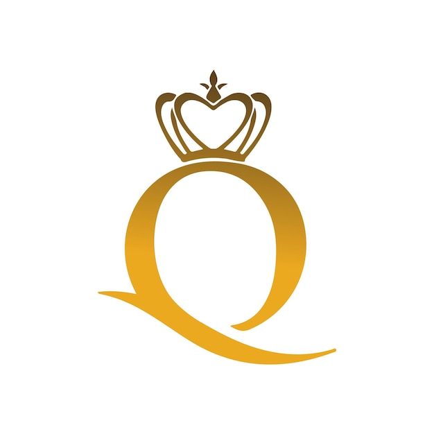 Elegant Gilded Crown Monogram with Regal Heart Symbol | Jiffy Designs