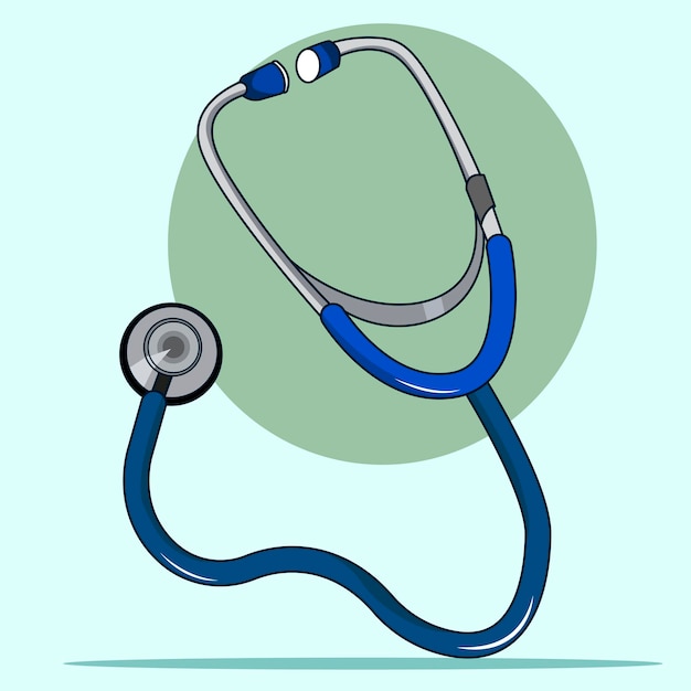 Vibrant Stethoscope: A Medical Illustration in Minimalist Style | Jiffy ...