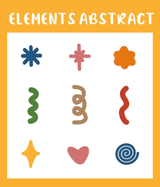 Vibrant Abstract Shapes in Playful Primary Colors | Jiffy Designs