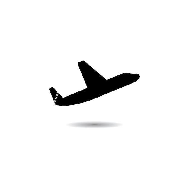 Sleek Silhouette of a Modern Airplane in Flight | Jiffy Designs