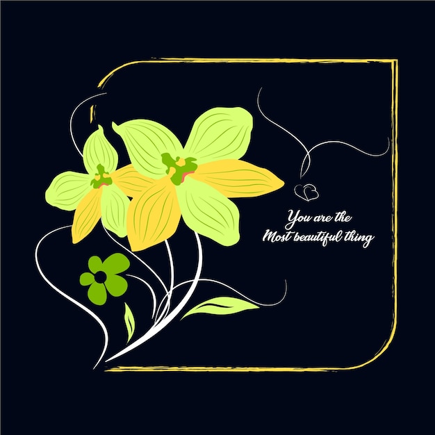 Vibrant Floral Arrangement with Inspirational Text | Jiffy Designs
