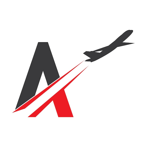 Sleek Jet Soaring Across Bold Monogram | Jiffy Designs