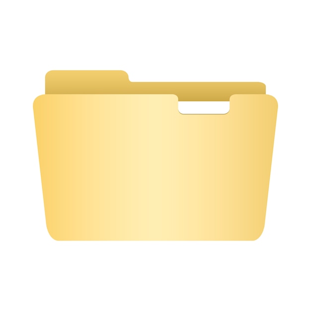 Iconic Yellow Folder Icon Showcasing Organized Files | Jiffy Designs