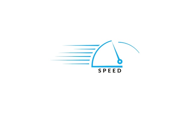 Speedometer Icon with Swooshing Lines Conveying Velocity | Jiffy Designs