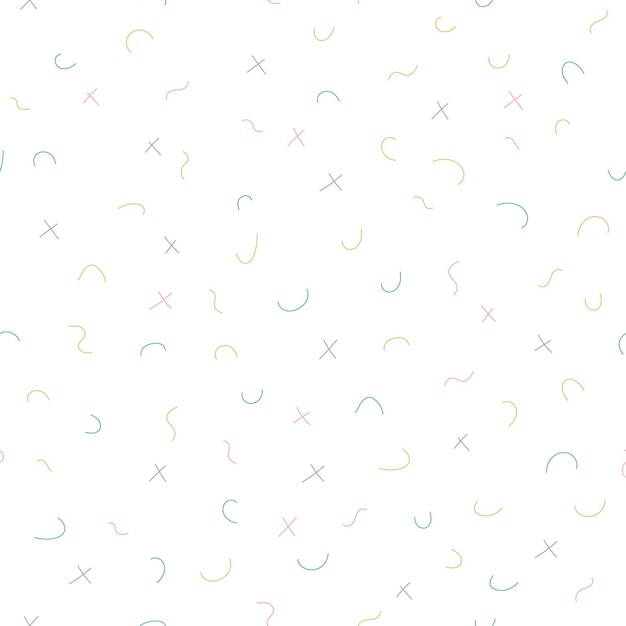 Minimalist white pattern with scattered geometric shapes | Jiffy Designs