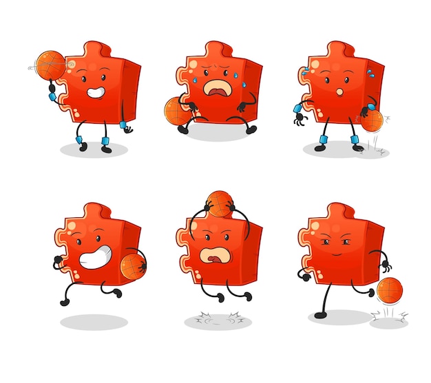 Vibrant Puzzle Piece Characters in Various Expressive Poses | Jiffy Designs