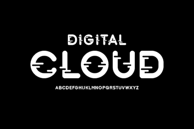 Captivating Digital Cloud Typography with Unique Symbols | Jiffy Designs