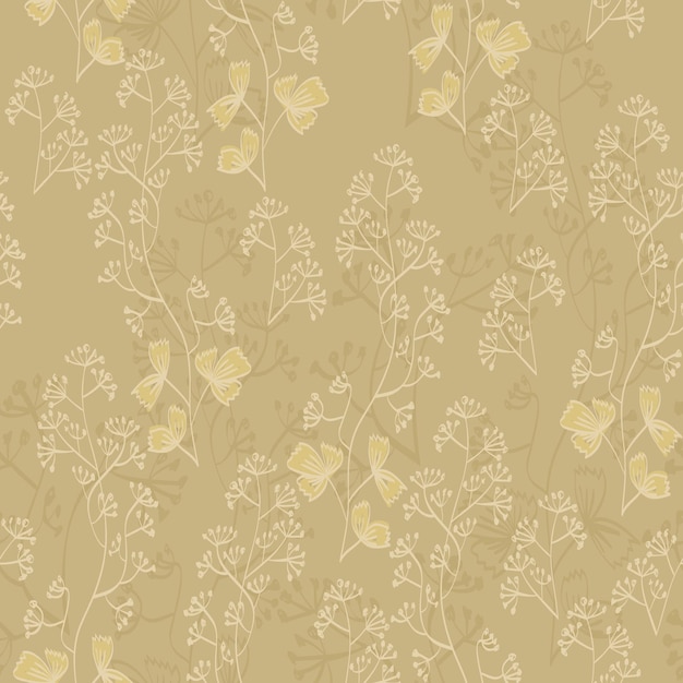 Delicate Floral Patterns in Warm Neutral Tones | Jiffy Designs