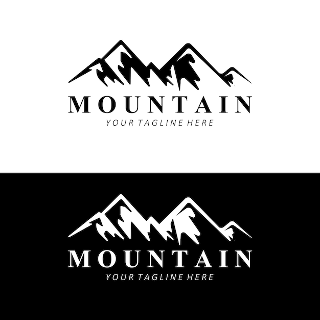 Majestic Mountain Range with Sleek Text Overlay | Jiffy Designs