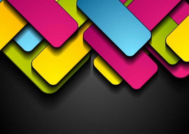 Vibrant Geometric Shapes in Bold Contrasting Colors | Jiffy Designs