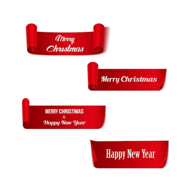 Vibrant Red Christmas Banners with Festive Greetings | Jiffy Designs