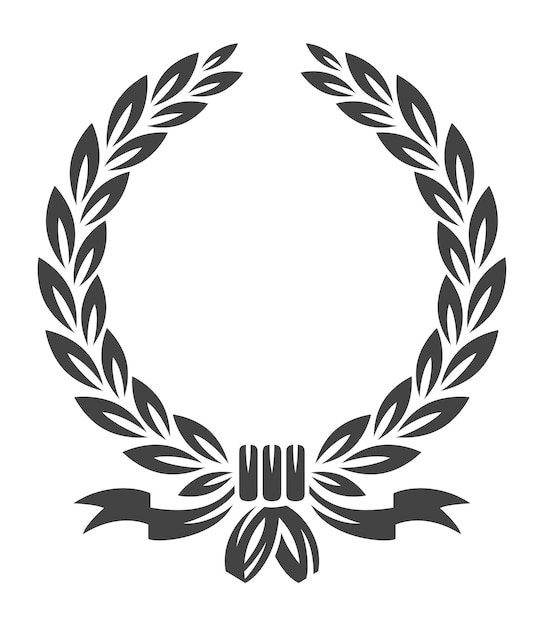 Elegant Laurel Wreath with Ribbon Design | Jiffy Designs