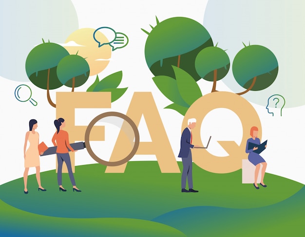 Vibrant Outdoor FAQ Landscape with Inquisitive People | Jiffy Designs