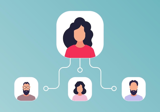Diverse Social Network Connections Illustrated | Jiffy Designs