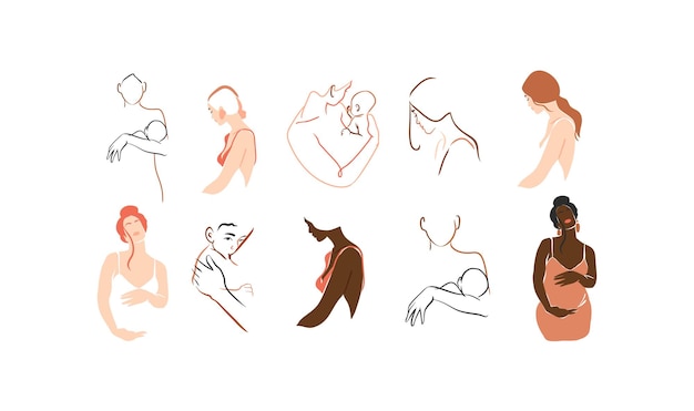 Diverse Collection of Stylized Human Silhouettes and Figures | Jiffy ...