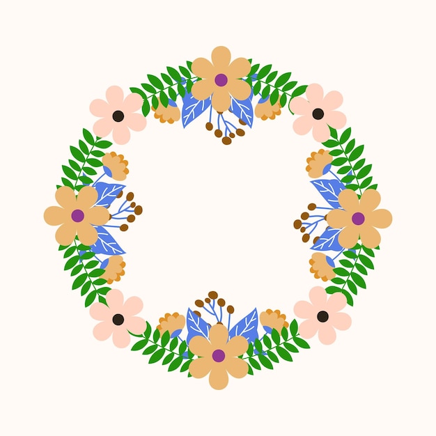 Vibrant Floral Wreath with Lush Greenery and Blooms | Jiffy Designs