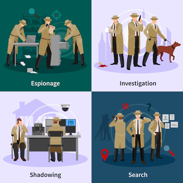 Diverse Investigative Scenes: Espionage, Inquiry, Surveillance, and ...
