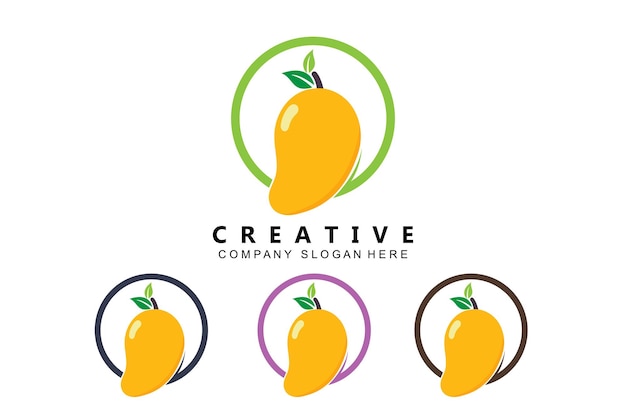 Vibrant Mango Icon Collection with Minimalist Designs | Jiffy Designs