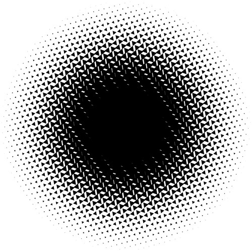 Halftone Element. Abstract Geometric Graphic With Half-Tone Pattern ...