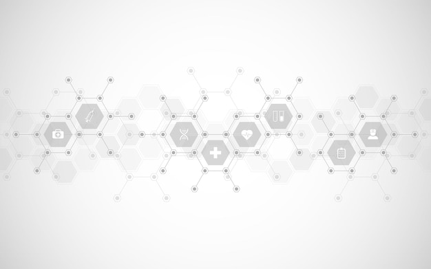 Interconnected Hexagonal Shapes in Minimalist Composition | Jiffy Designs