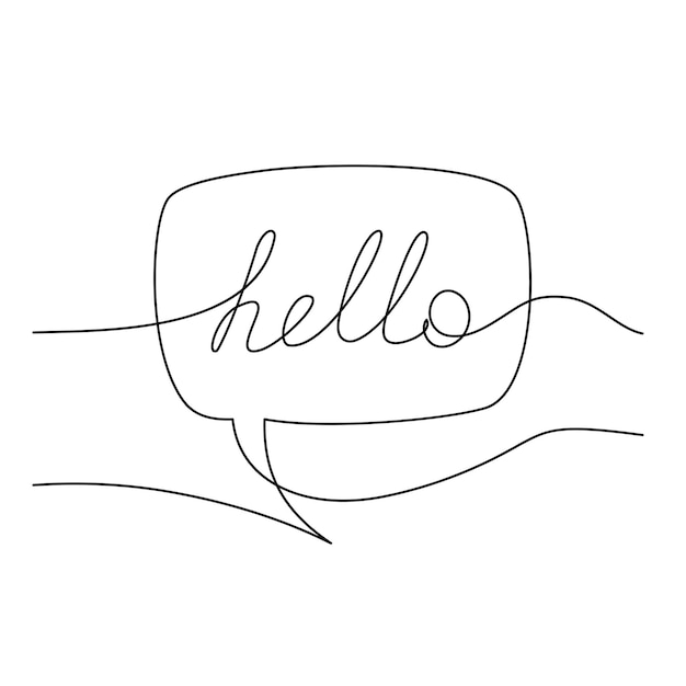 Minimalist Greeting in Flowing Cursive Typography | Jiffy Designs