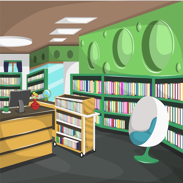 Vibrant Library Sanctuary: Cozy Nooks, Endless Shelves | Jiffy Designs