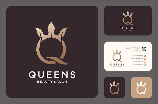 Elegant Crown Emblem for Regal Beauty Salon | Jiffy Designs