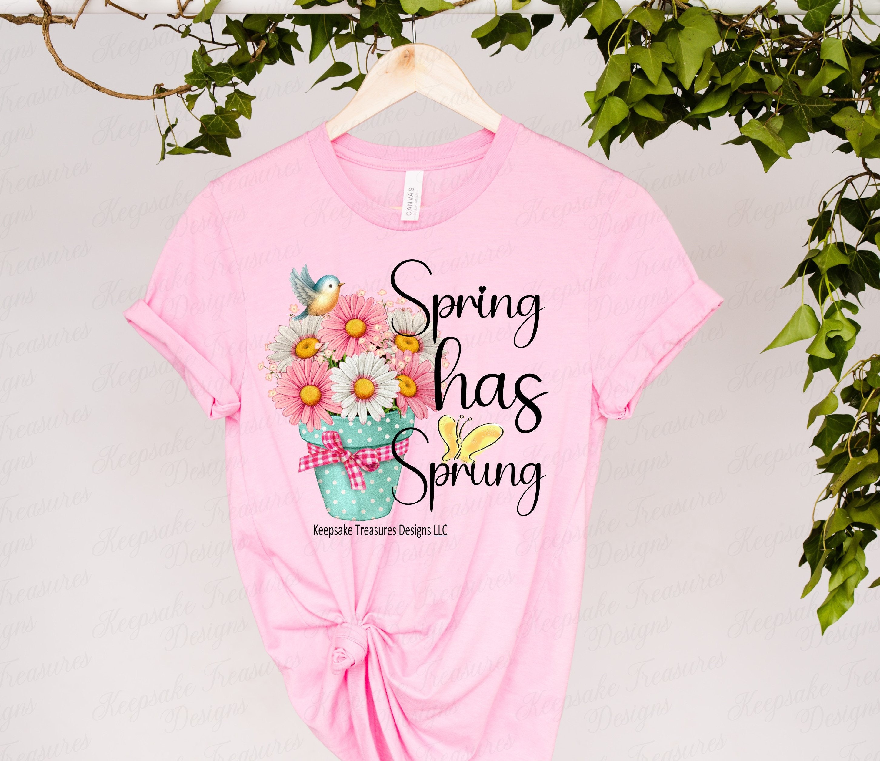 Spring Has Sprung PNG Sublimation Designs, Spring Shirt Design, Spring ...