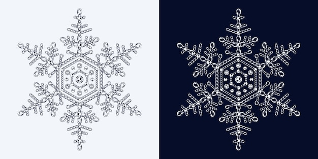 Intricate Snowflake Designs in Elegant Monochrome | Jiffy Designs