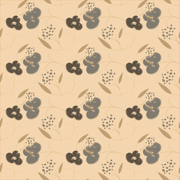 Elegant Floral Pattern in Neutral Tones | Jiffy Designs