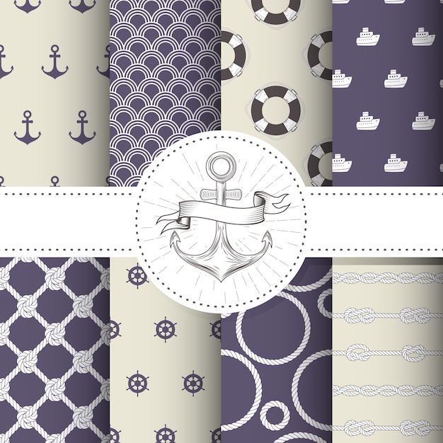 Image showcasing Nautical-Inspired Patterns in Navy and White | Jiffy Designs