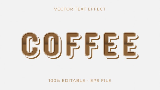 Delectable Coffee-Inspired Text Effect with Layered Design | Jiffy Designs