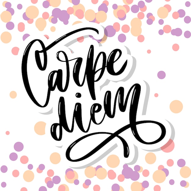 Vibrant Confetti Backdrop with Inspiring Handwritten Lettering | Jiffy ...