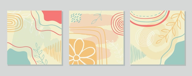 Vibrant Organic Shapes and Patterns in Pastel Tones | Jiffy Designs