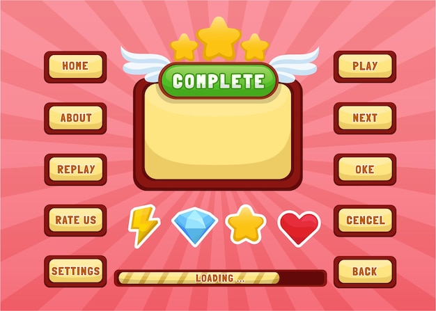 Vibrant Game UI Elements with Diverse Collection | Jiffy Designs
