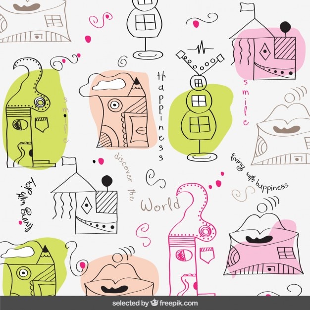Whimsical Doodle Collection with Quirky Shapes and Patterns | Jiffy Designs